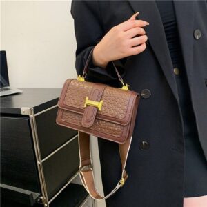 New Fashion 2024 Women's Bag Leisure Advanced Texture Checkerboard Single Shoulder Bag designers women bags