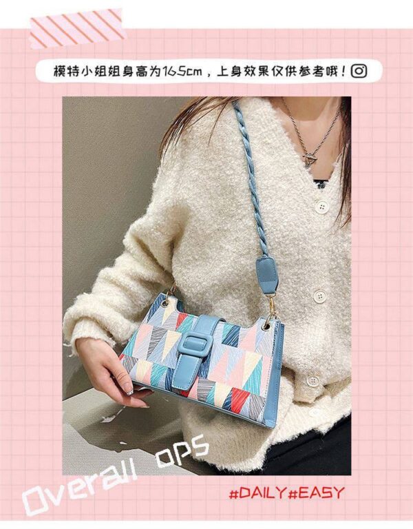 2024 New Fashion Womens Luxury Elegant Satchel Pu Leather Handbags Ladies Small Shoulder Hand Bags - Image 3