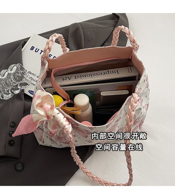 Butterfly women's bag 2024 new fashion super hot shoulder bag large capacity Tote bag - Image 2