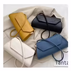 Simple Design Women Handbags Hand and French Style New Stone Pattern PU Leather Single Shoulder Underarm Bag 2024 Fashion