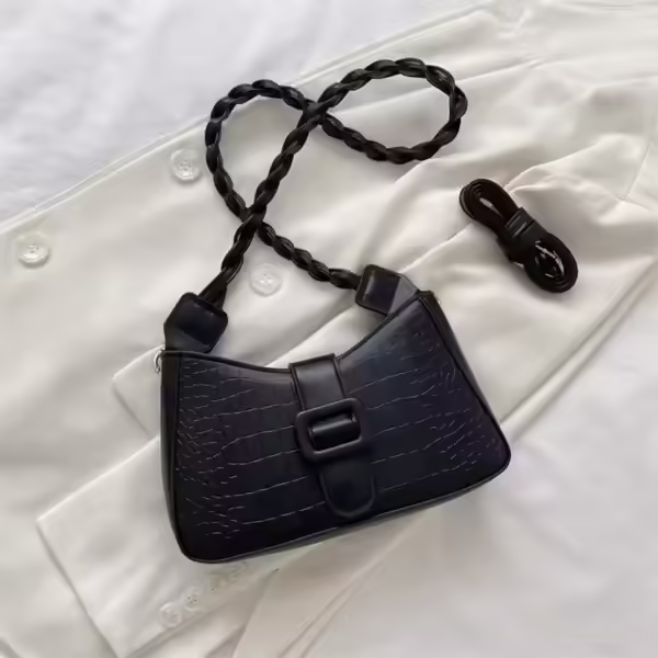 New Fashion Simple Envelope Shoulder Armpit Crossbody Leather Tote Bags For Women - Image 2