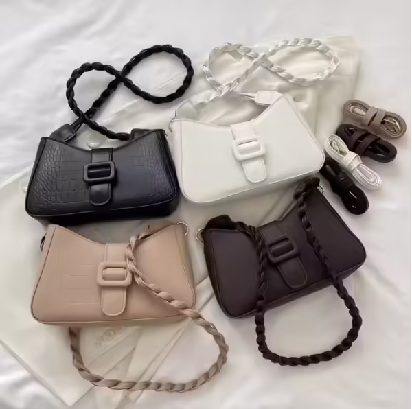 New Fashion Simple Envelope Shoulder Armpit Crossbody Leather Tote Bags For Women